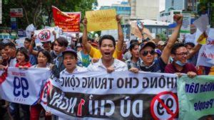 Die Vietnamesischen Proteste von 2018: Eine Welle des Widerstands gegen die Umweltzerstörung und den Aufstieg der Zivilgesellschaft